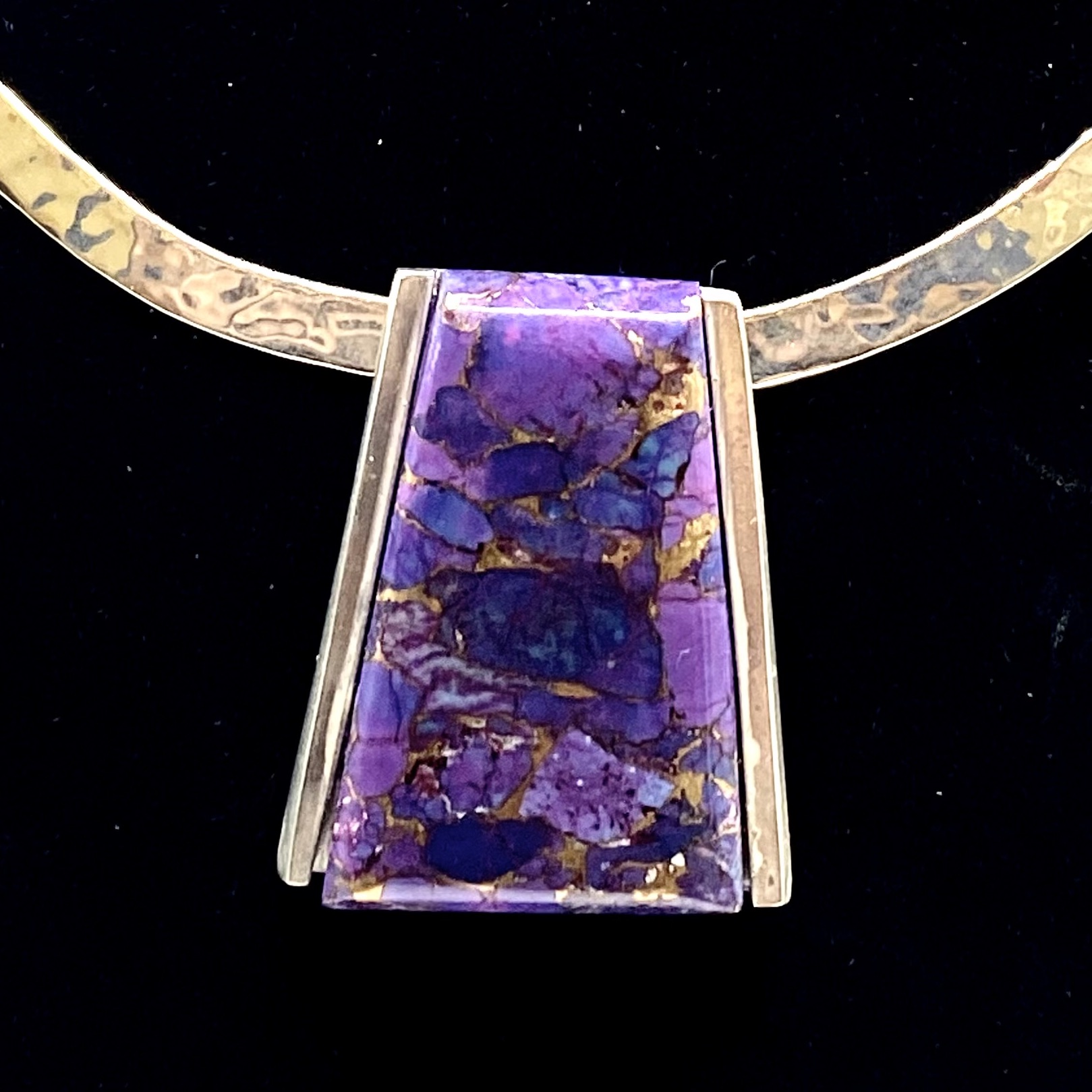 purple Kingman turquoise pendant