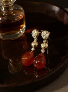 Carnelian Drop Earrings