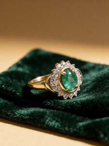 Gold Emerald Ring